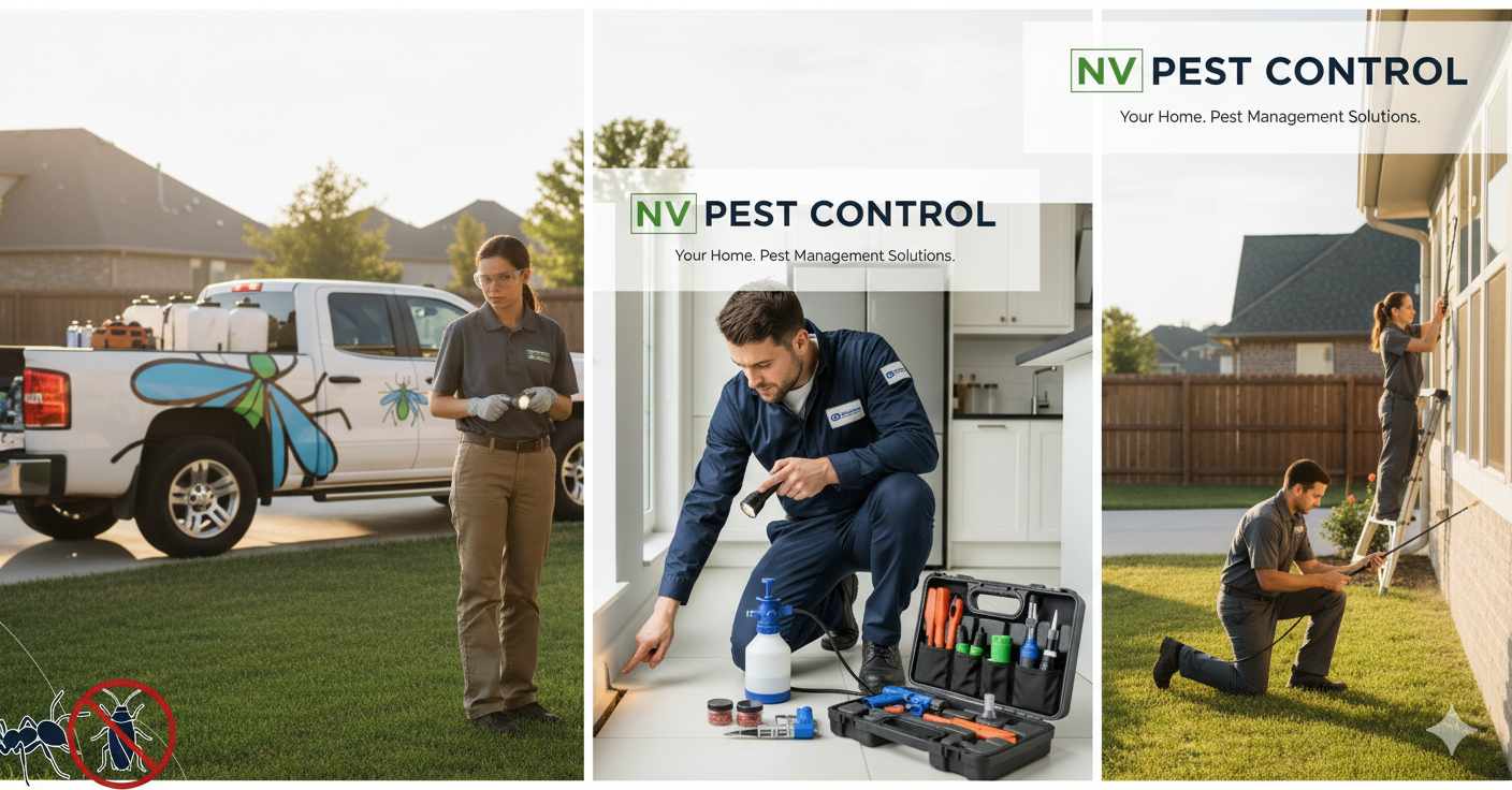 Pest control team at work